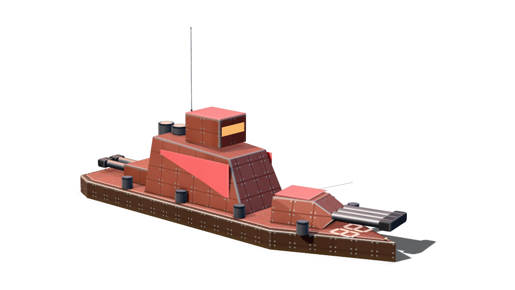 The Dominion battleship Dominator with twin heavy batteries