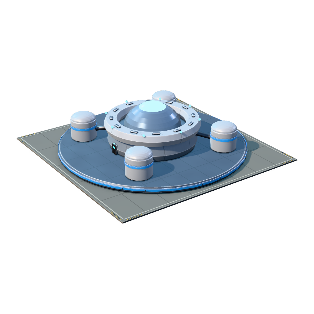 A Fusion Core, the heavy power plant, rendered from the game's model